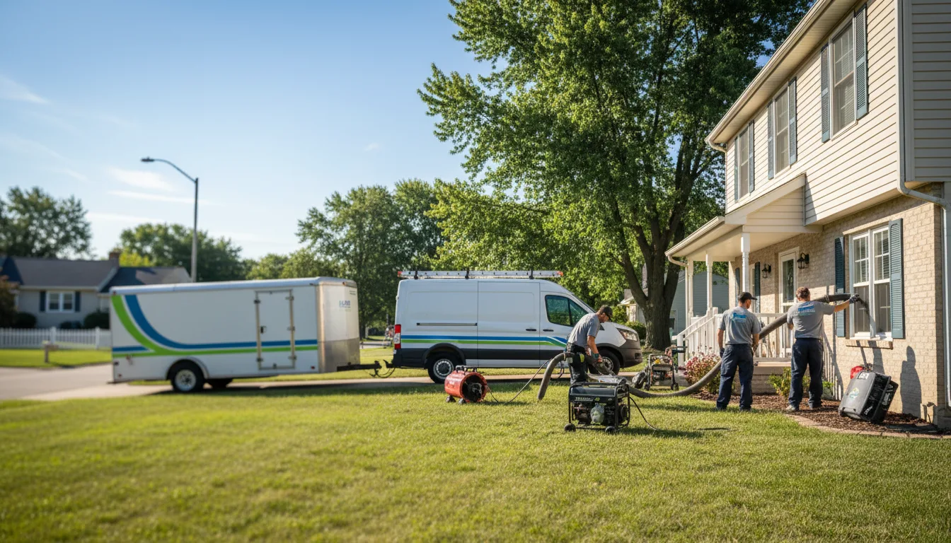 Flooded Basement Restoration And Cleanup With Repair in Cuba City, WI near me
